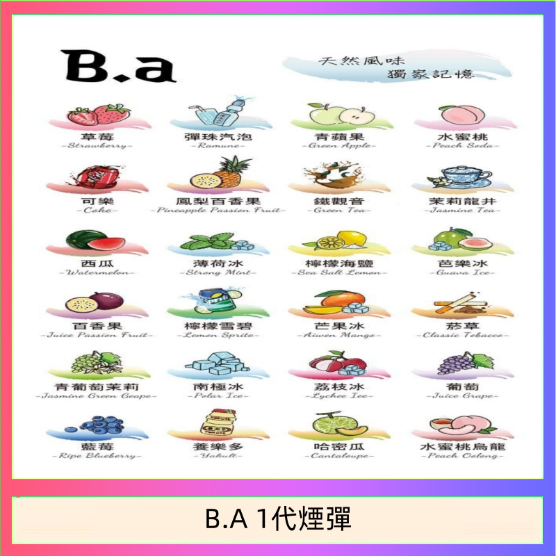 55f5b9b4-bb4c-467a-b13f-67069f6c27ee B.A 一代主機煙彈電子煙一盒三顆